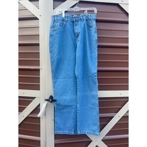 Mission Ridge Denim Men's Straight Fit Jeans 32x32 Blue Cotton Workwear‎